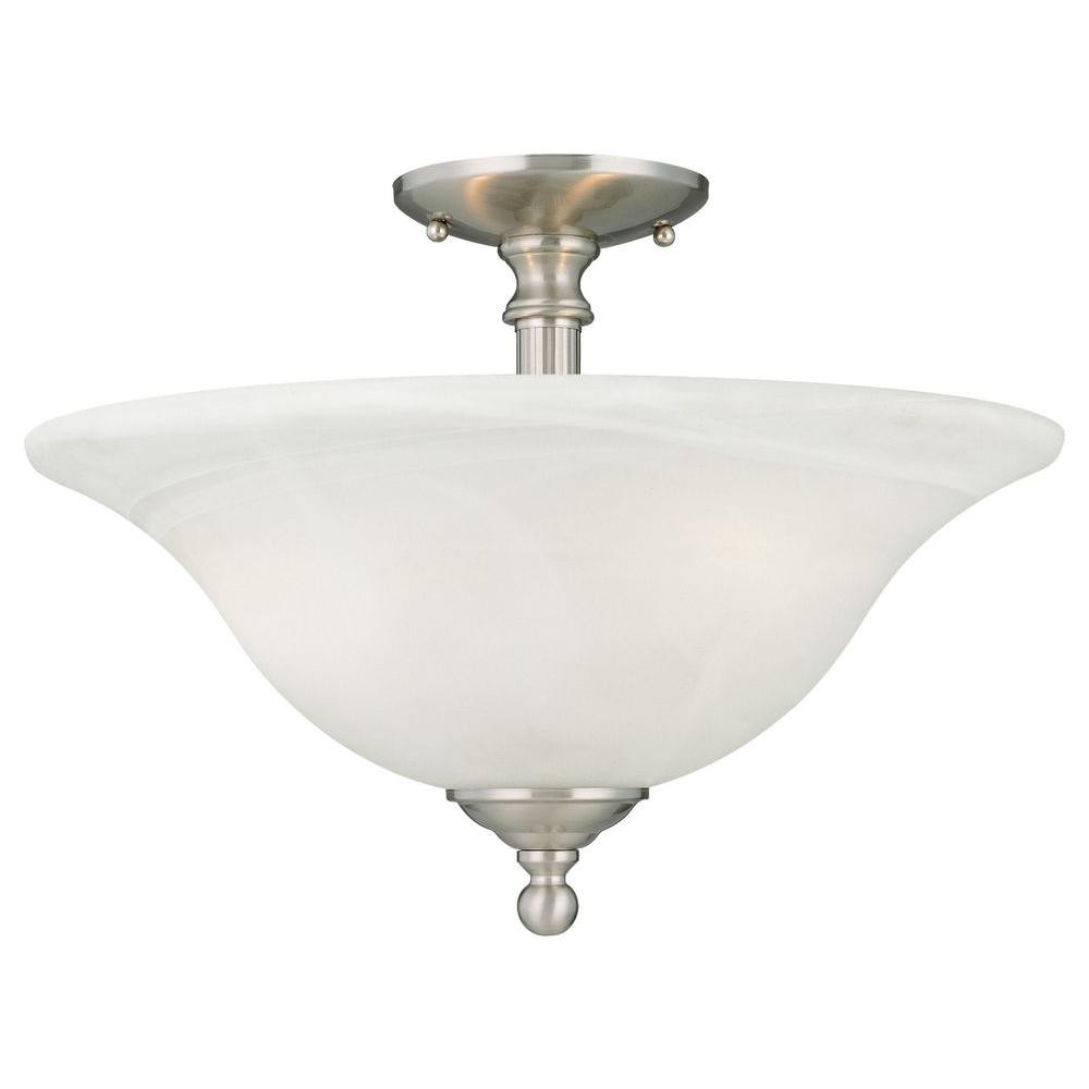 Best ideas about Semi Flush Mount Lighting
. Save or Pin Thomas Lighting Riva 3 Light Brushed Nickel Ceiling Semi Now.