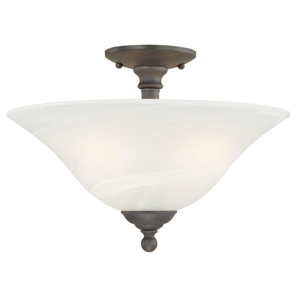 Best ideas about Semi Flush Mount Lighting
. Save or Pin Thomas Lighting Riva 3 Light Painted Bronze Ceiling Semi Now.