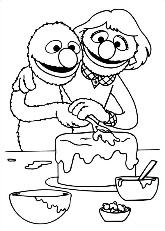 Sesame Street Coloring Books
 Sesame Street Coloring Pages – Birthday Printable