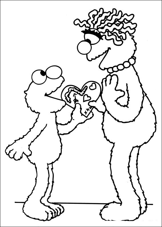 Sesame Street Coloring Sheets For Boys
 Sesame Street Birthday Coloring Pages Cartoon Kermit For