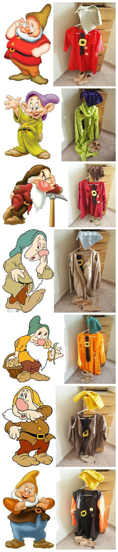 Seven Dwarfs Costumes DIY
 Seven Dwarf Costumes