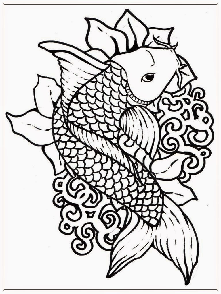 Sexy Coloring Pages
 Adult Free Fish Coloring Pages