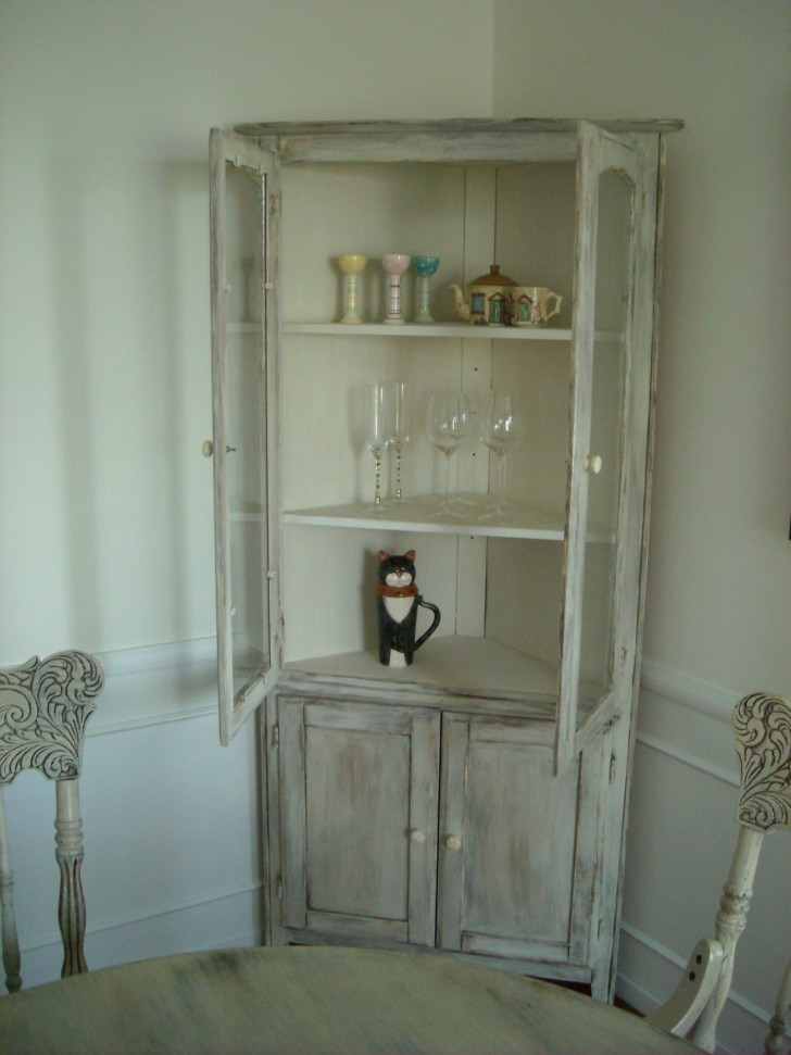 Best ideas about Shabby Chic Cabinet
. Save or Pin Beige Shabby Chic Painted Kitchen Cabinets Over Marble Now.