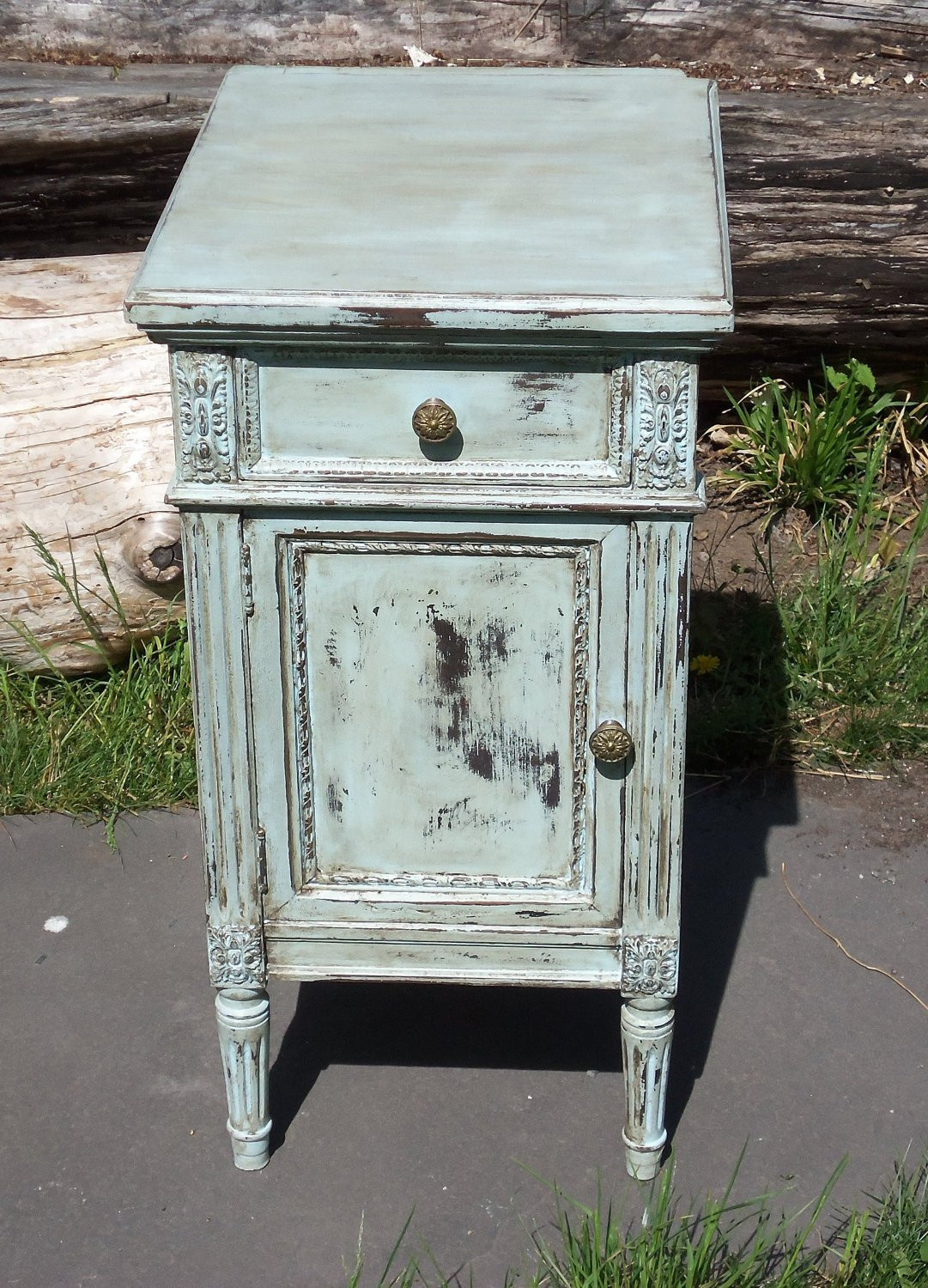 Best ideas about Shabby Chic End Tables
. Save or Pin RESERVED Shabby Chic end table cabinet Now.