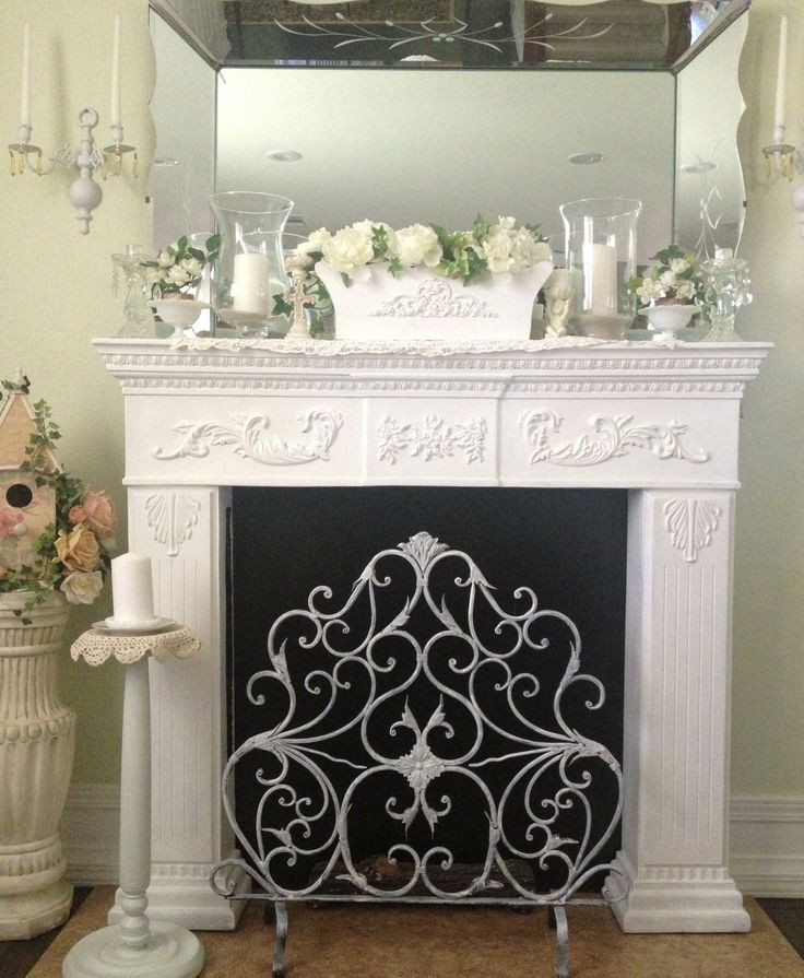 Best ideas about Shabby Chic Fireplace
. Save or Pin Fireplace mantle shabby chic Now.