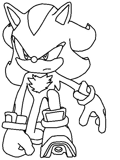 Shadow The Hedgehog Coloring Pages
 Shadow Coloring Page 01 by TheWritingGamer on DeviantArt