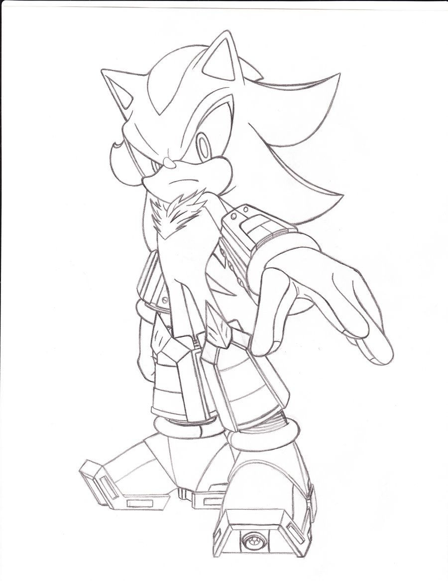 Shadow The Hedgehog Coloring Pages
 Super Shadow The Hedgehog Coloring Pages