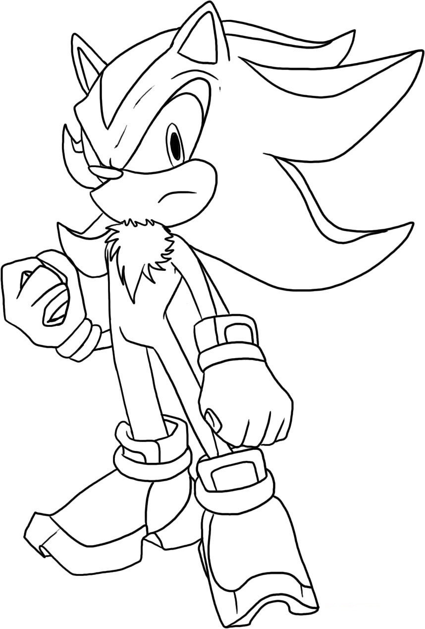 Shadow The Hedgehog Coloring Pages
 Free Printable Sonic The Hedgehog Coloring Pages For Kids