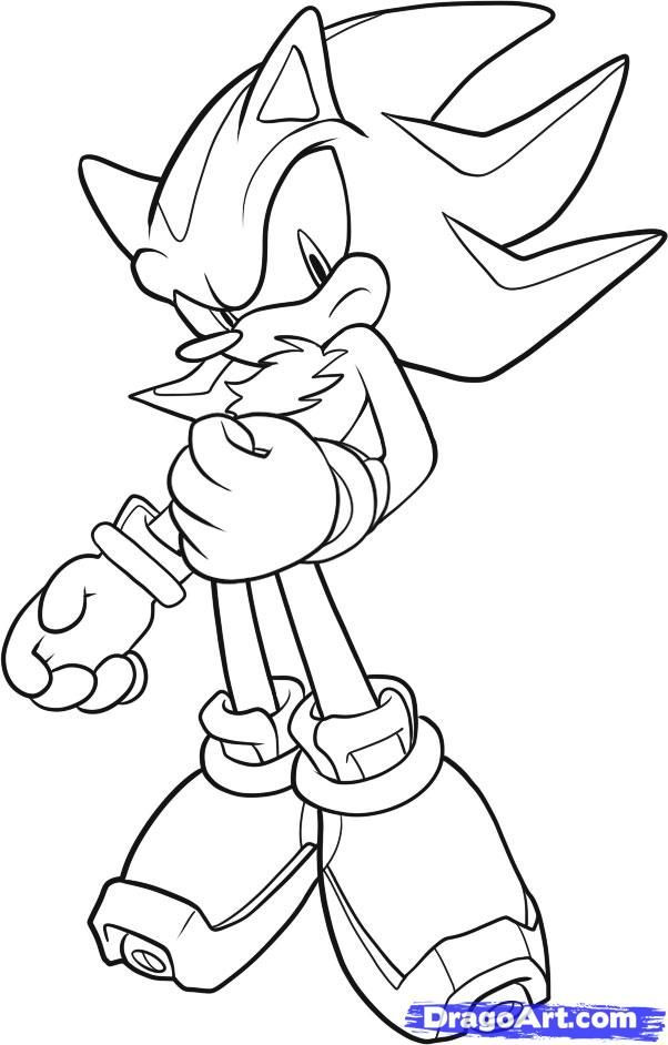 Shadow The Hedgehog Coloring Pages
 Shadow The Hedgehog Coloring Pages To Print Coloring Home