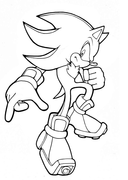 Shadow The Hedgehog Coloring Pages
 Shadow SA2 lineart by SpyrotheFox on DeviantArt