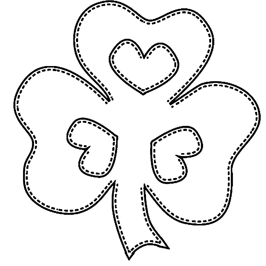 Shamrock Coloring Pages
 Free Printable Shamrock Coloring Pages For Kids