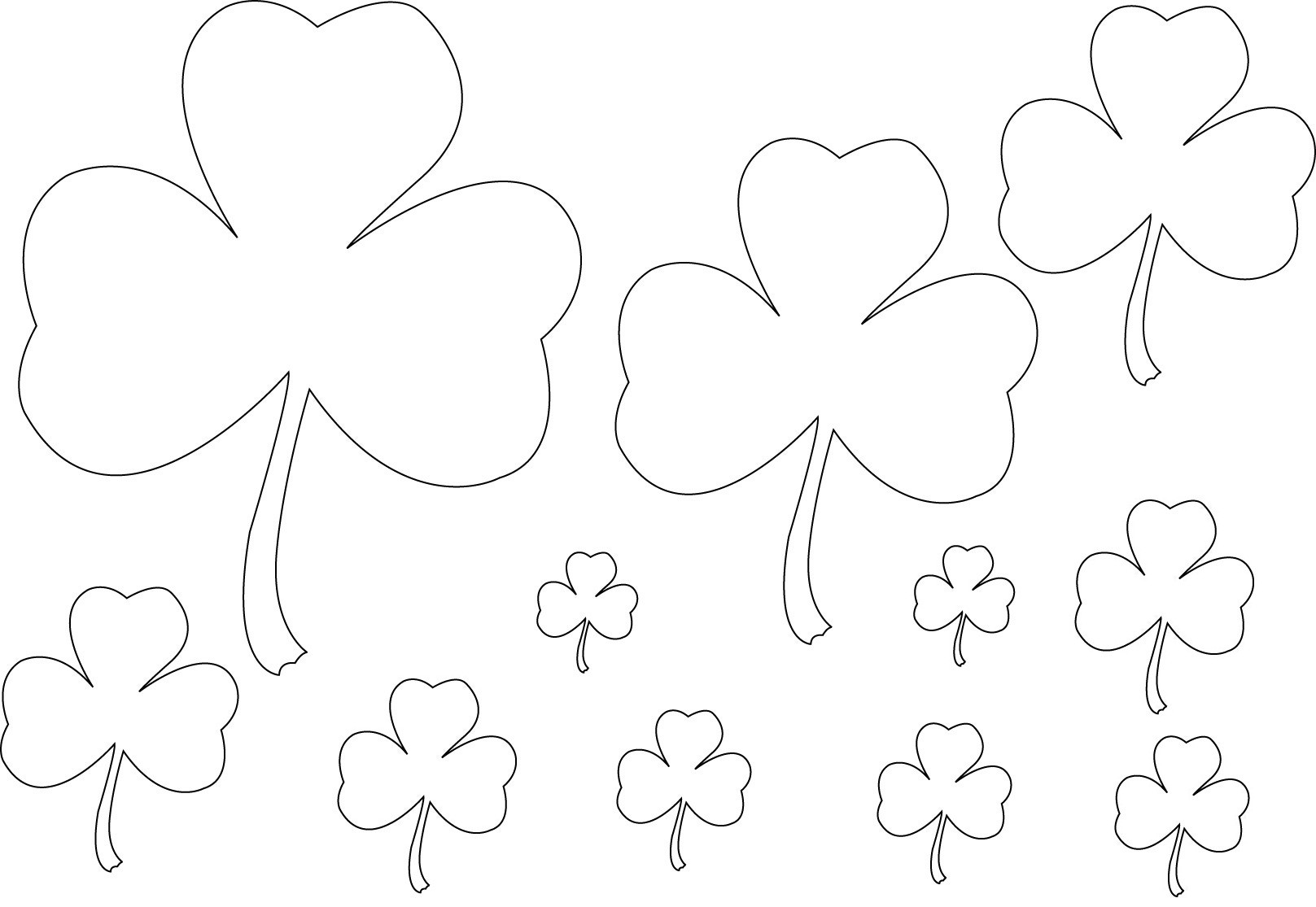 Shamrock Coloring Pages
 Free Printable Shamrock Coloring Pages For Kids