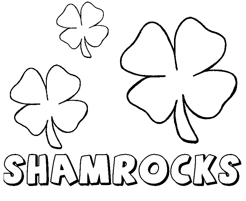 Shamrock Coloring Pages
 St Patricks Day Coloring Pages Best Coloring Pages For Kids