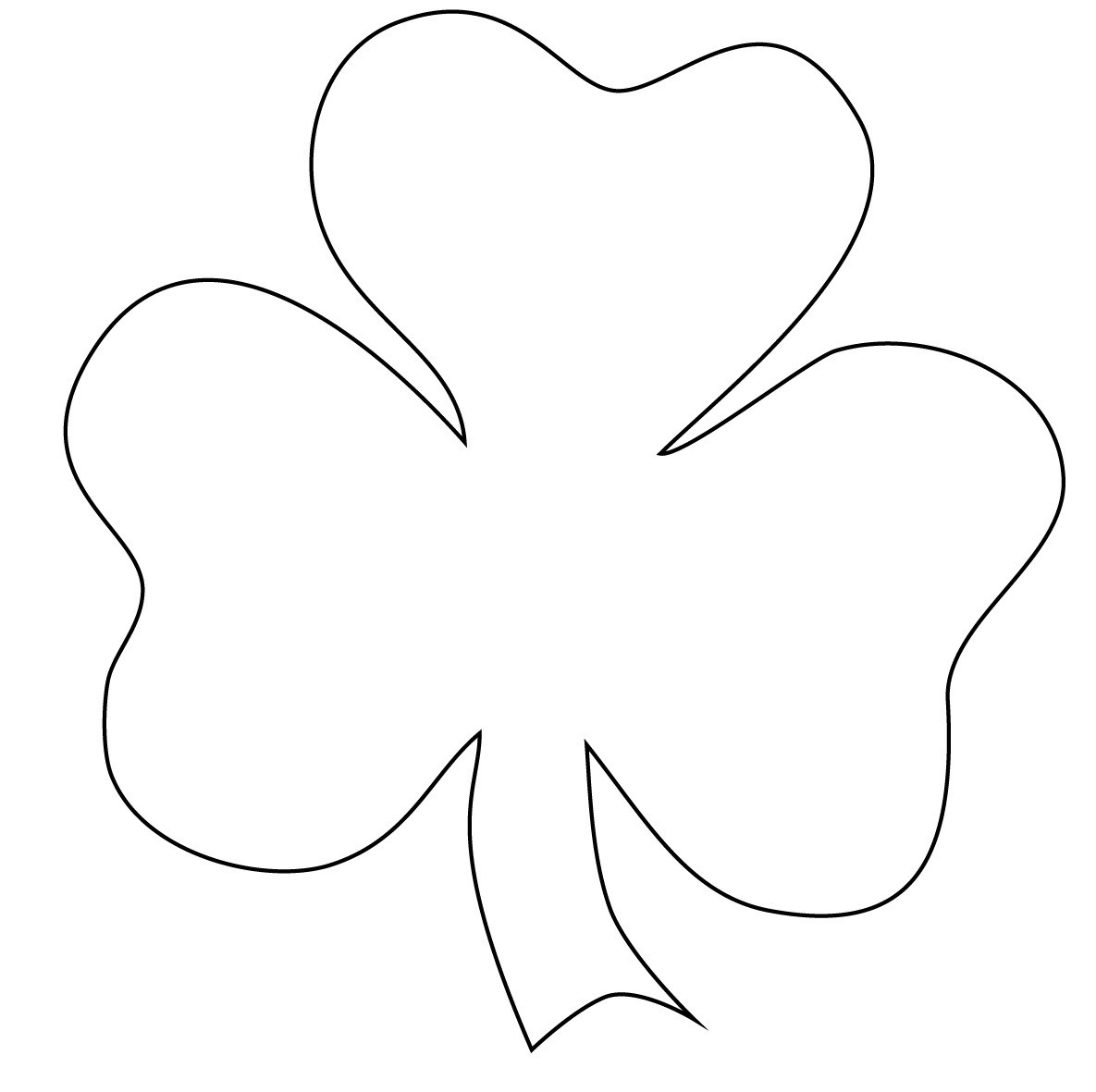 Shamrock Coloring Pages
 Free Printable Shamrock Coloring Pages For Kids