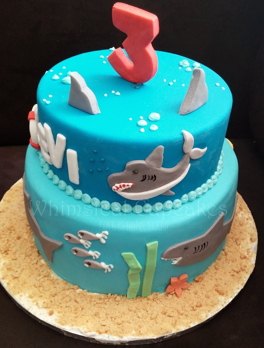 Best ideas about Shark Birthday Cake
. Save or Pin LEVI S 3rd Birthday SHARK PARTY Now.