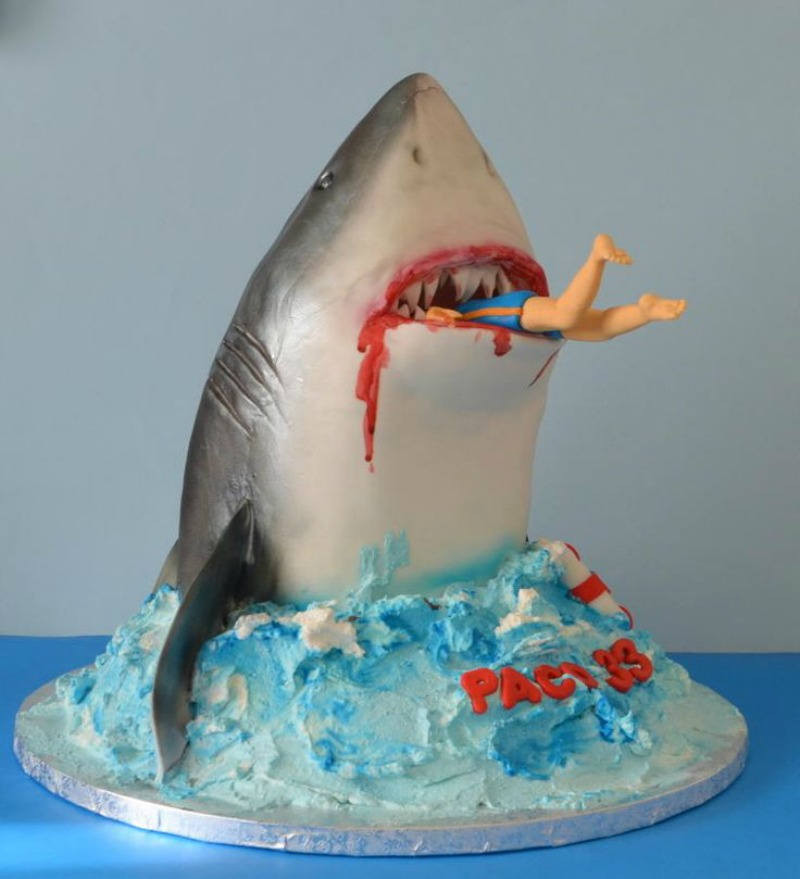 Best ideas about Shark Birthday Cake
. Save or Pin Shark Cake for Shark Week Tutorial Now.