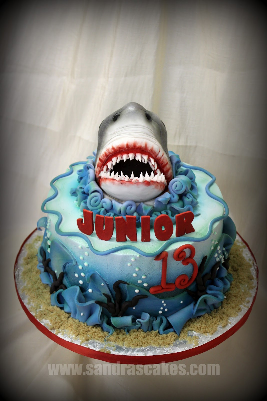 Best ideas about Shark Birthday Cake
. Save or Pin JAWS THEMED BIRTHDAY CAKE Now.