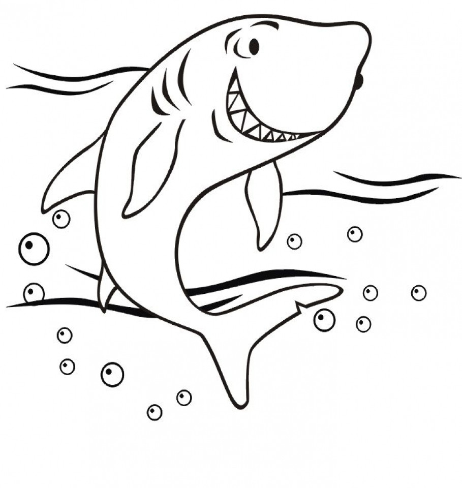 Shark Coloring Sheets For Kids
 Get This Baby Shark Coloring Pages