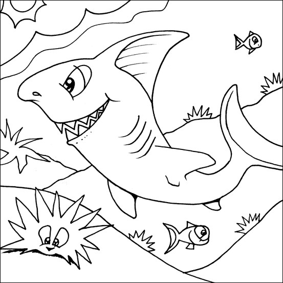 Shark Coloring Sheets For Kids
 Shark Coloring Pages