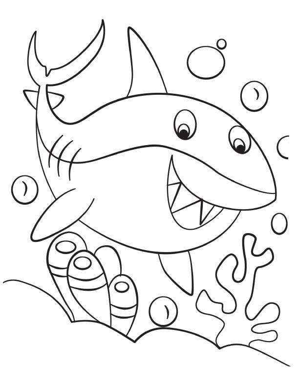 Shark Coloring Sheets For Kids
 Printable Shark Coloring Book