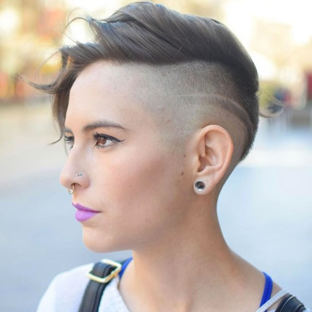 Shaved Undercut Hairstyle
 Undercut Short Pixie Hairstyles for La s 2018 2019