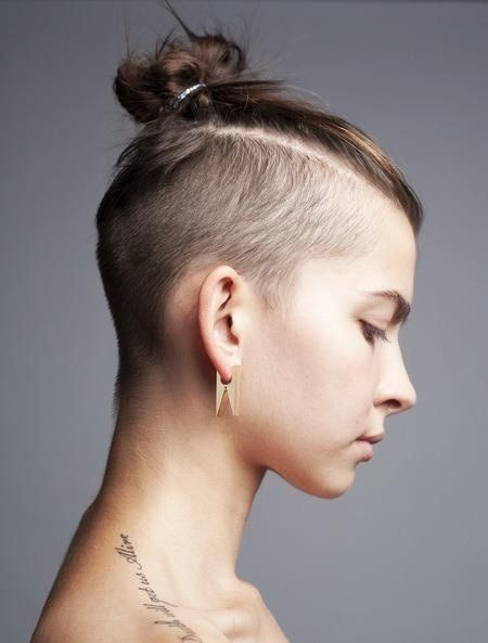 Best ideas about Shaved Undercut Hairstyles
. Save or Pin shaved top knot Hair Pinterest Now.