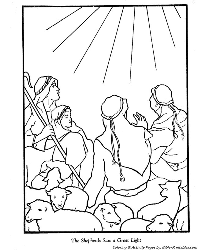 Shepherds Coloring Pages
 Advent Day 19 Nativity Story The Shepherds Young