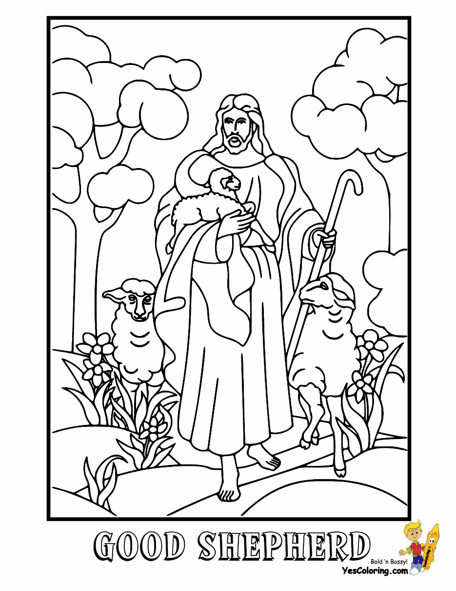 Shepherds Coloring Pages
 The Good Shepherd Free Colouring Pages