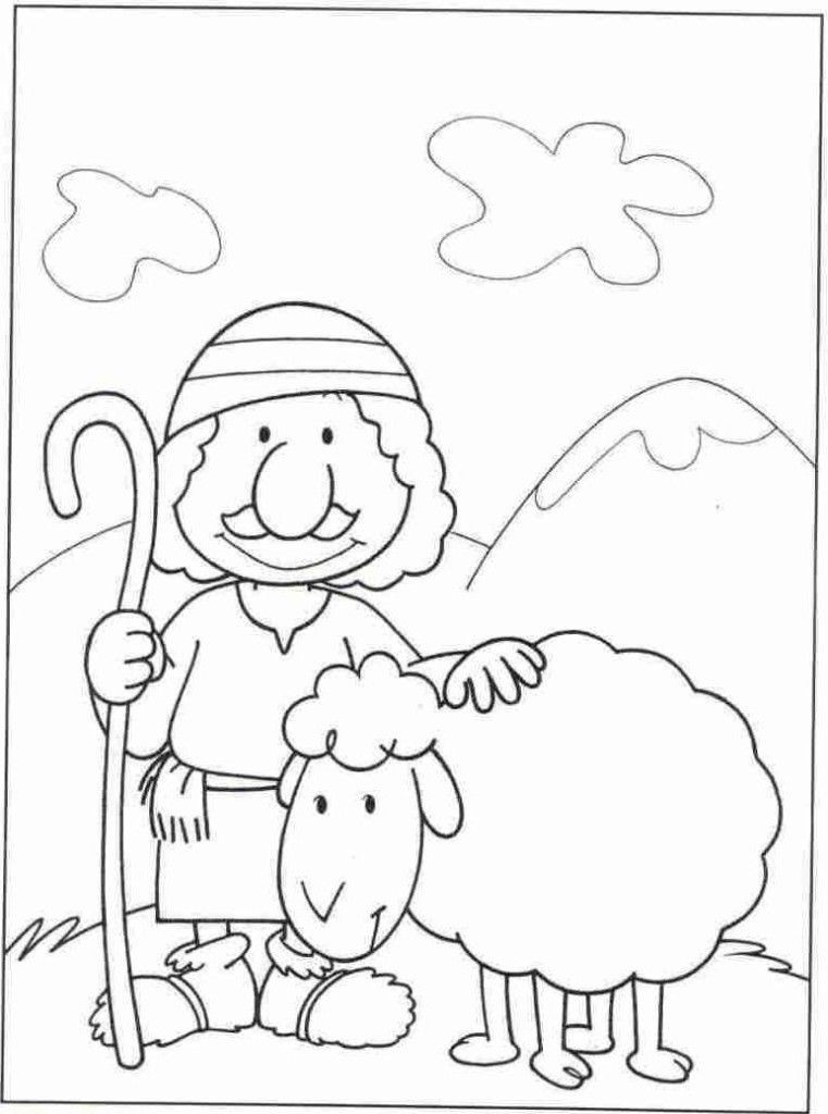 Shepherds Coloring Pages
 Shepperd Free Colouring Pages