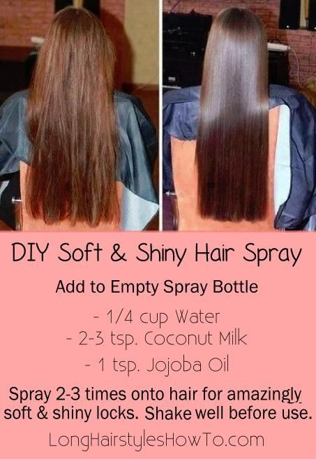 Shiny Hair DIY
 DIY & Soft & Shiny Hairspray