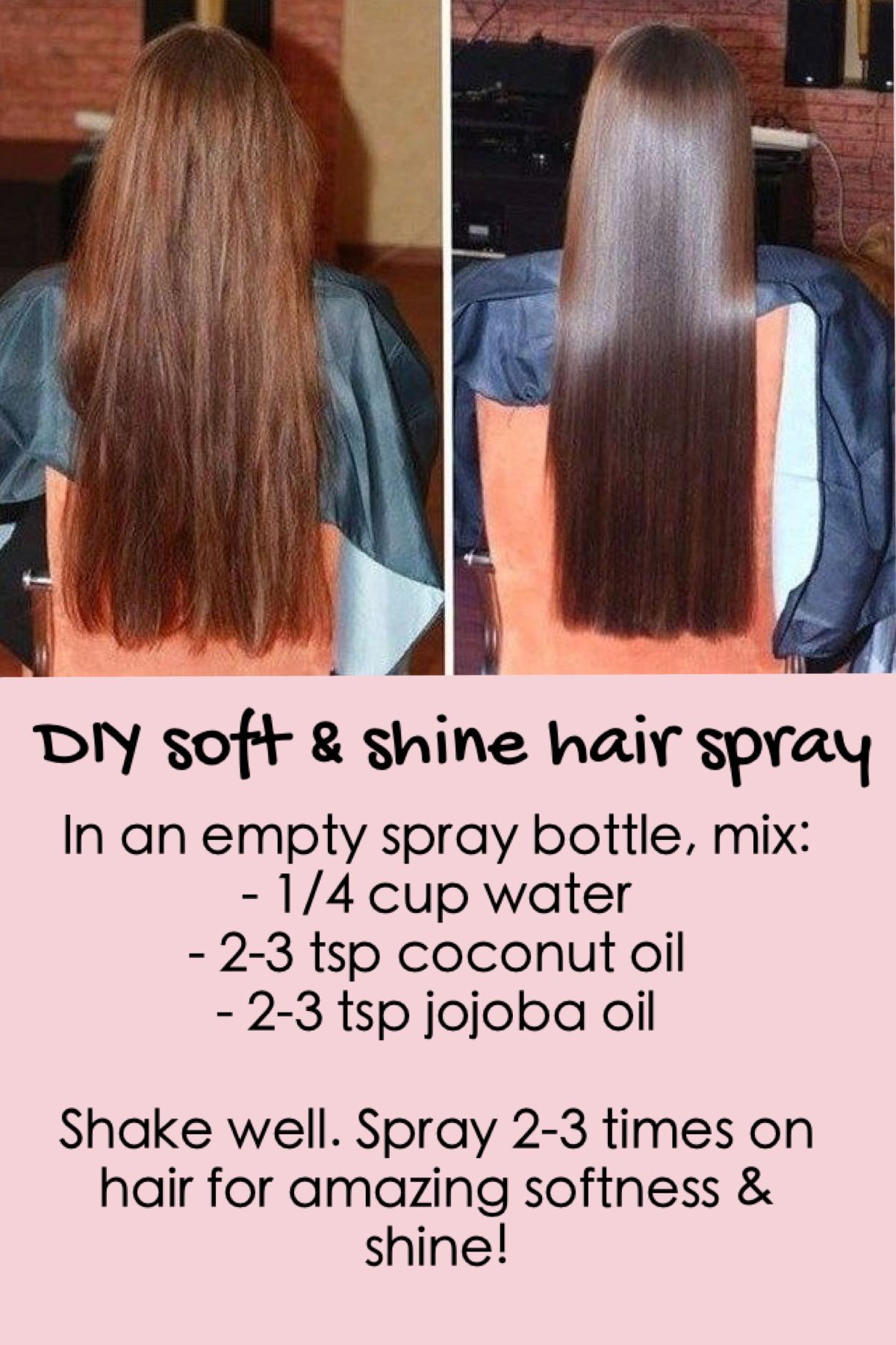 Shiny Hair DIY
 How To Make Homemade Hair Shine Spray Homemade Ftempo