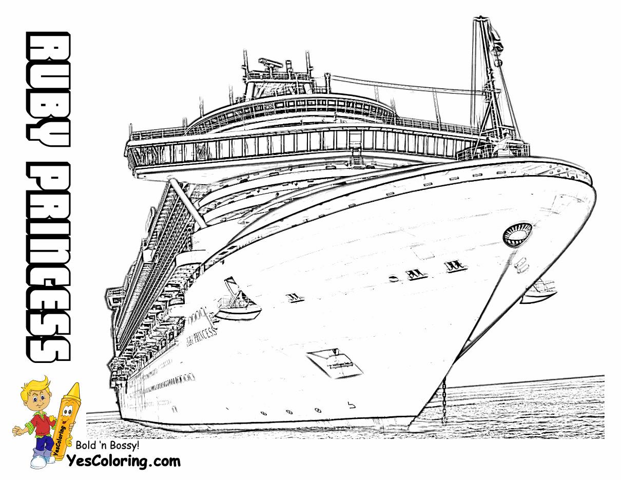 Ship Coloring Pages
 Free Printable Cruise Ship Coloring Pages