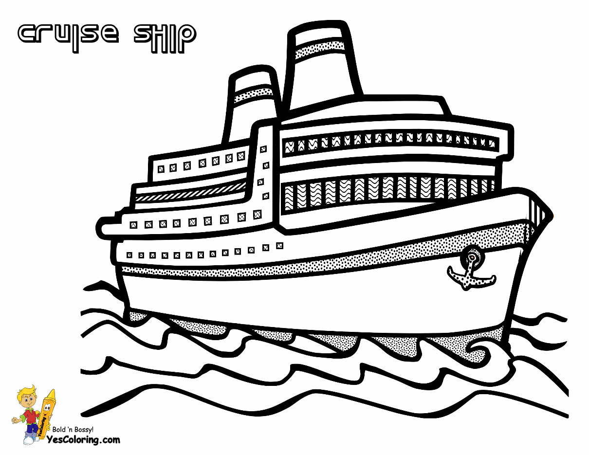 Ship Coloring Pages
 Spectacular Cruise Ship Coloring Cruises Free