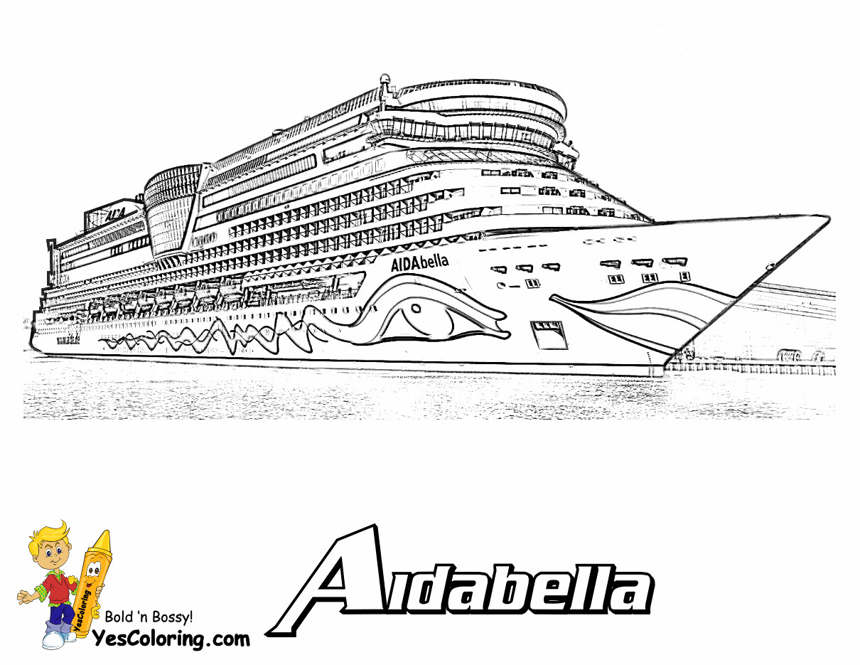 Ship Coloring Pages
 Swanky Coloring Page Cruise Ships Free