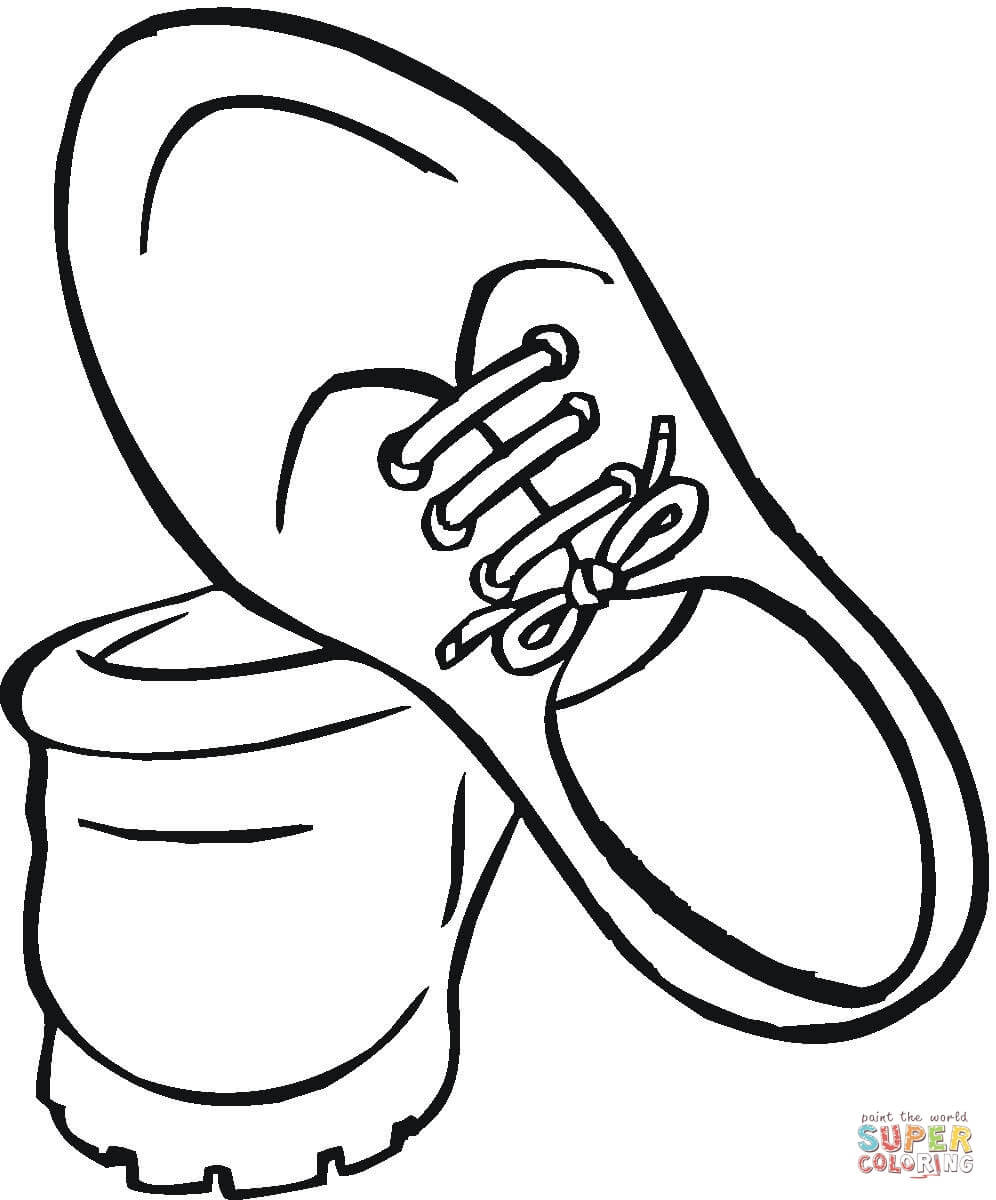 Shoes Coloring Sheets For Boys
 Shoes For Men coloring page