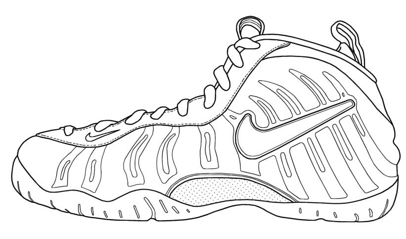 Shoes Coloring Sheets For Boys
 Drawn shoe coloring page Pencil and in color drawn shoe
