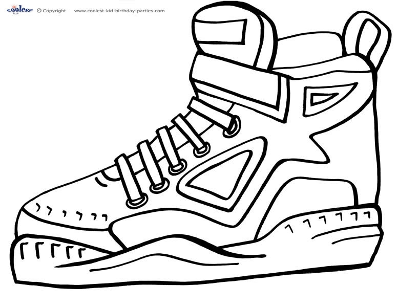 Shoes Coloring Sheets For Boys
 Free Printable Basketball Coloring Pages The Player The