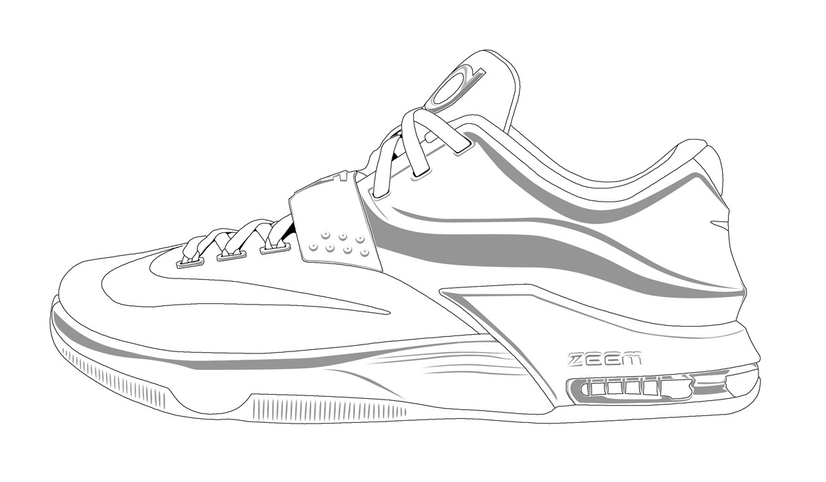 Shoes Coloring Sheets For Boys
 Basketball shoe coloring pages