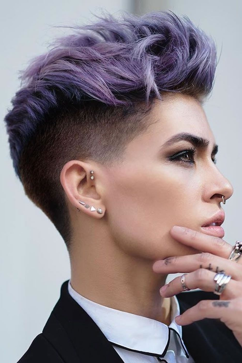 Short Haircuts With Undercut
 15 Ideas of Undercut Pixie Hairstyles