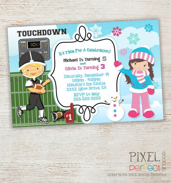 Best ideas about Sibling Birthday Invitations
. Save or Pin Sibling Birthday Invitation Twins Birthday Twins Twins Now.