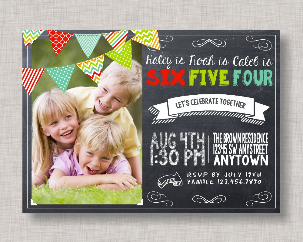 Best ideas about Sibling Birthday Invitations
. Save or Pin Sibling Birthday Invitation Joint Birthday Invitation Now.