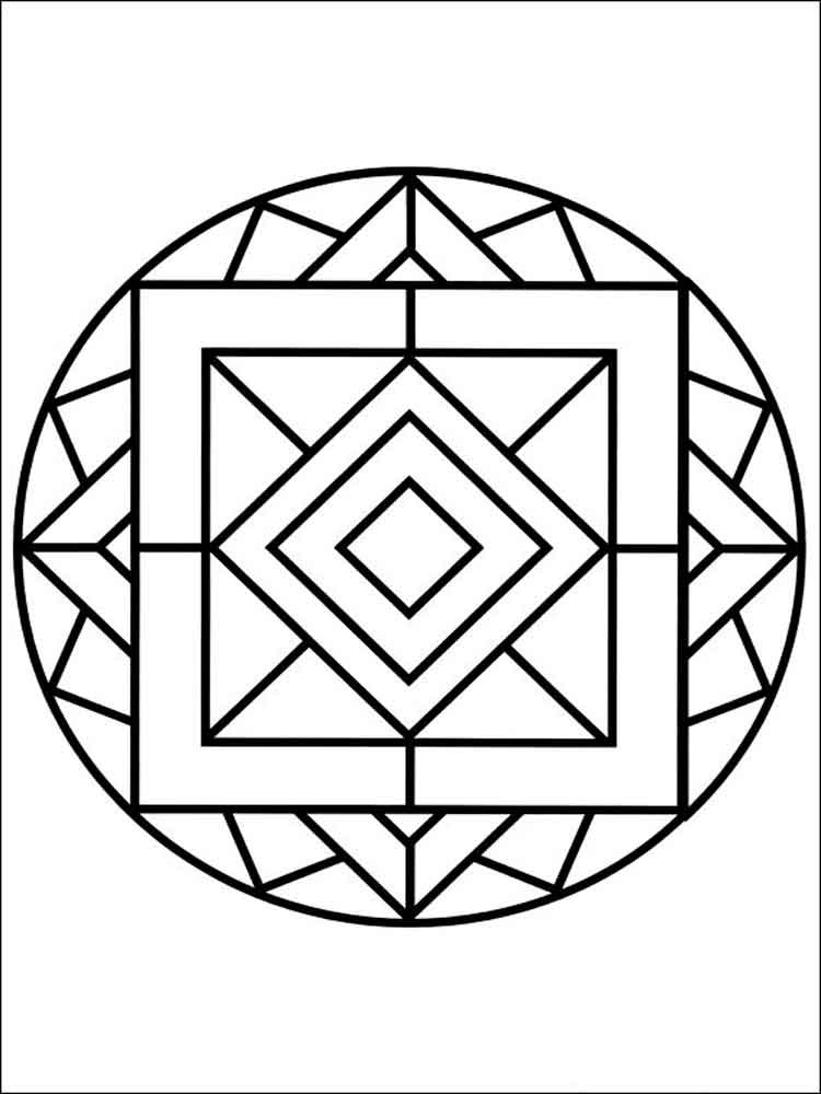 Simple Adult Coloring Pages
 Simple mandala coloring pages for adults Free Printable