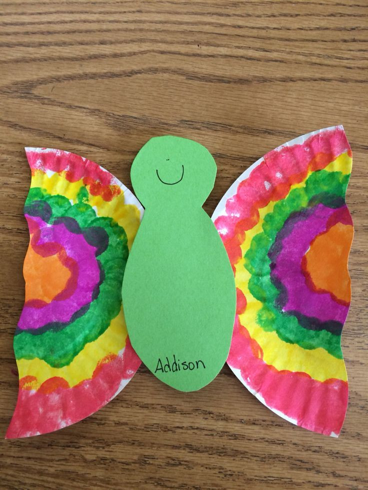 Simple Craft For Preschoolers
 Easy paper plate butterflies