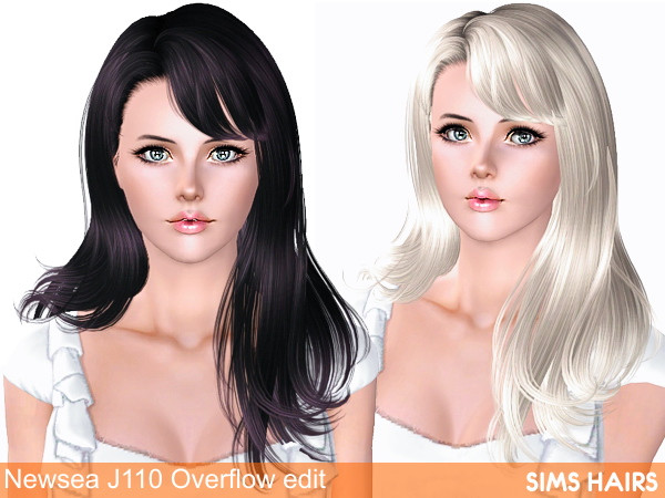 Sims 3 Hairstyles Female
 Newsea’s J110 Overflow hairstyle retextured by Sims Hairs