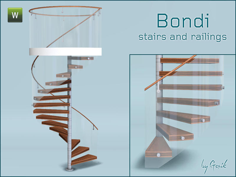 Best ideas about Sims 4 Functional Spiral Staircase
. Save or Pin Gosik s Bondi spiral stairs and railings Now.