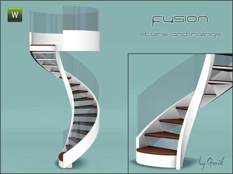 Best ideas about Sims 4 Functional Spiral Staircase
. Save or Pin Gosik s Fusion spiral stairs and railings Now.