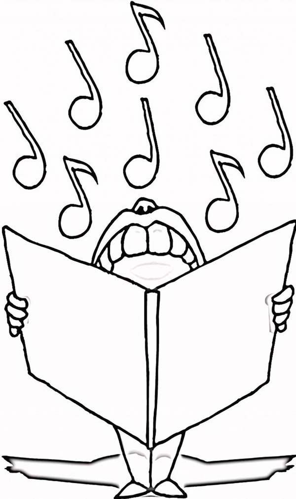 Singer Coloring Pages For Kids
 Singer Coloring Page For Kids Coloring Home