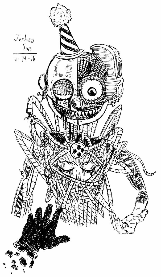 Sister Location Coloring Pages
 Sister Location Ennard by Josh S26 on DeviantArt