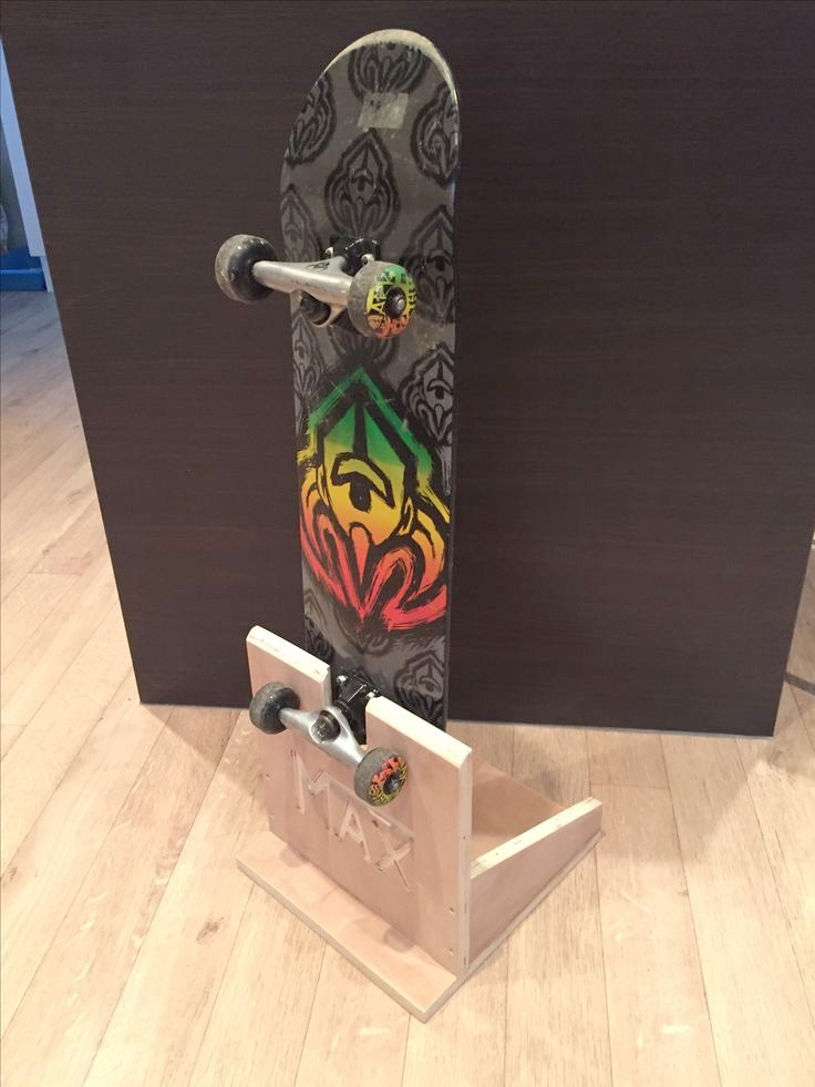 Skateboard Rack DIY
 Ordinary Skateboard Storage Personalised Skateboard Holder
