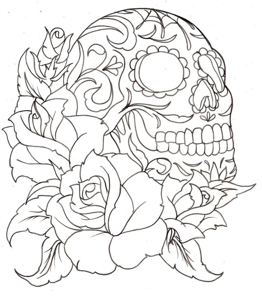 Best ideas about Skull And Roses Coloring Pages
. Save or Pin Sugar Skull Coloring Page Coloring Home Now.